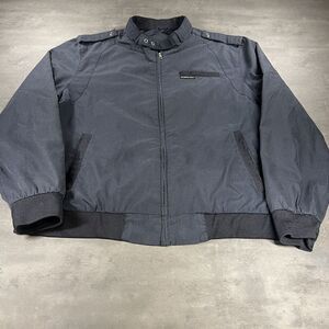Vintage Members Only Jacket Men L Navy Blue Bifold Classic Iconic Racer Cafe‎